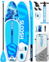SLOOSH SUP Board 10'6" – aufblasbares Paddleboard mit Premium-Zubehör, rutschfestem EVA-Deck, Pumpe & Tasche, für Jugendliche & Erwachsene