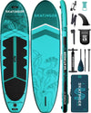 Skatinger SUP Board 335×86 cm – extra breites aufblasbares Paddelbrett bis 190 kg, stabiles Stand-Up-Paddle für 2 Personen inkl. Paddel & Finne