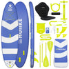 HUIIKE SUP Board 305×84×15 cm – aufblasbares Stand-Up-Paddle mit Paddel, Finnen & Pumpe, stabiles Board bis 130 kg Tragkraft