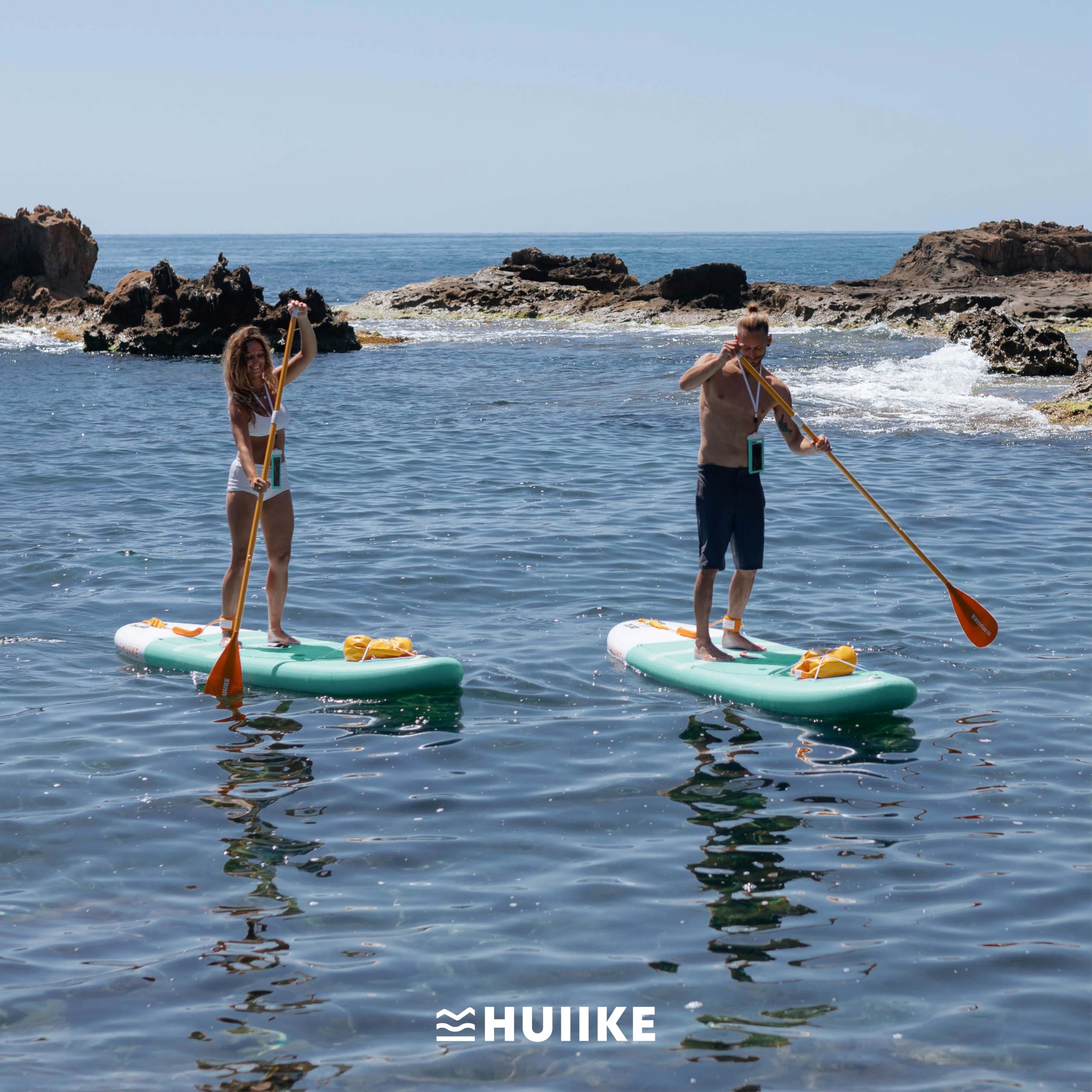 HUIIKE SUP Board 305×84×15 cm – aufblasbares Paddleboard mit Paddel, Finnen & Pumpe, stabiles Board bis 130 kg Tragkraft